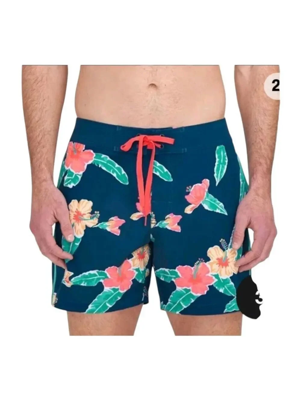 NEW Chubbies Swim Shorts Men 30 Waist The Floral Reef Board Shorts 6